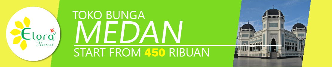 banner toko bunga medan
