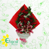 bouquet mawar dan casablanca