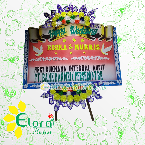 Bunga Papan Wedding Pemalang EPMW-001 Bunga Papan Wedding Pemalang EPMW-001