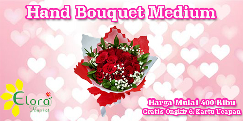 banner hand bouquet medium valentine