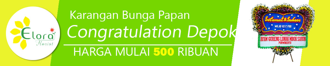 karangan bunga papan congratulation depok