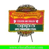 Bunga Papan Happy Wedding Bekasi EJKTW-005