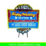 Bunga Papan Happy Wedding Cibubur EJKTW-003