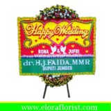 Bunga Papan Happy Wedding Tangerang EJKTW-006