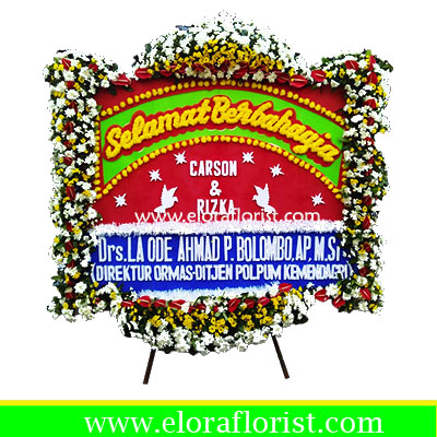 Bunga Papan Selamat Berbahagia EJKTW-020 Bunga Papan Selamat Berbahagia EJKTW-020